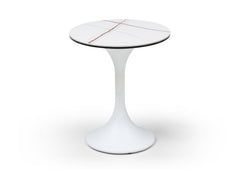 Whiteline Modern Living Amarosa Side Table ST1719-WHT - Go Living Room