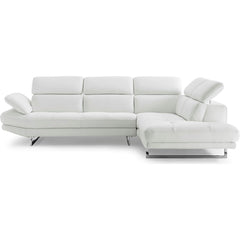 Whiteline Pandora Sectional, Right Chaise - Go Living Room